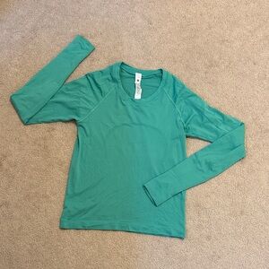 NWOT rare lululemon Teal Long Sleeve Shirt